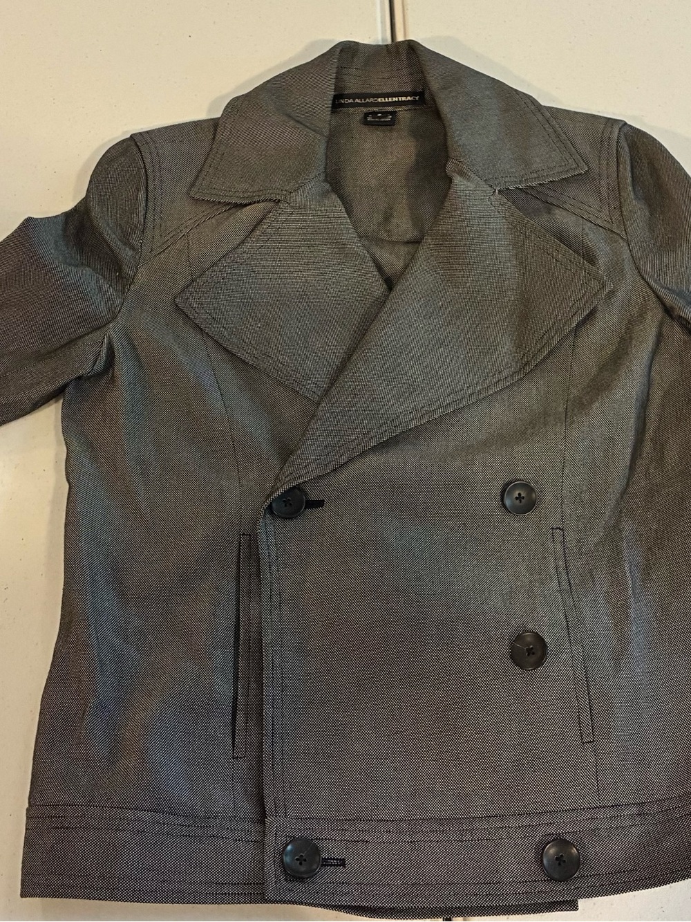 FA women’s Gray Double-Breasted Pea Coat